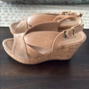 Cordani Women's Tan Wedge Sandals